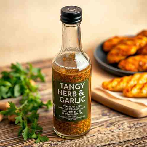 Tangy Herb and Garlic Marinade for Crispy Fried Fish & Chicken